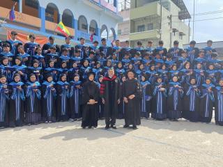 Certificate awarding ceremony for Mathayom 3 and 6 students at Saengtham Witthaya Foundation School, Chana District, Songkhla Province