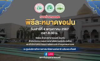 จุฬาราขมนตรีนำละหมาดขอฝน [2567-05-04]