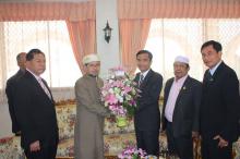 นายนิพิฎฐ์ อินทรสมบัติ รัฐมนตรีว่าการกระทรวงวัฒนธรรมและคณะเข้าเยี่ยมคารวะท่านจุฬาฯ